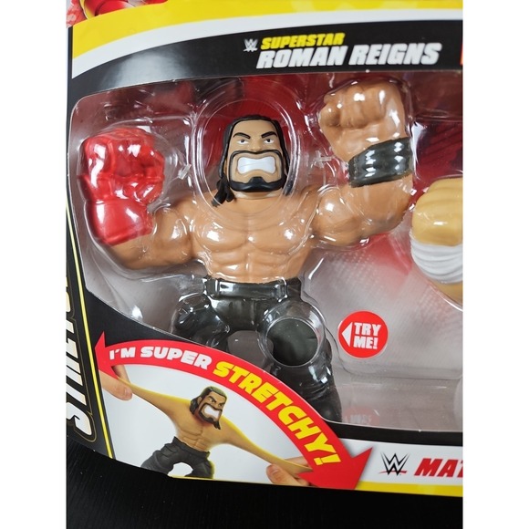 Goo Jit Zu Action Figure Set Multicolor WWE Roman Reigns Cody Rhodes Stretchy - Picture 3 of 7